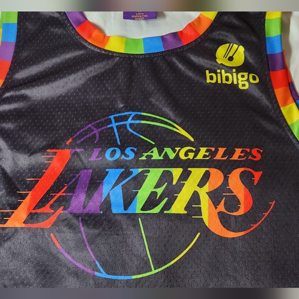 Los Angeles Lakers Pride Night Bibigo Jersey Size XL